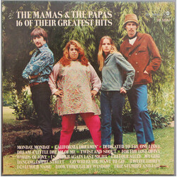 The Mamas & The Papas 16 Of Their Greatest Hits Vinyl LP USED
