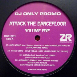 Various Attack The Dancefloor Volume Five USED VINYL 12INCH 33 S RPM PROMO SAMPLER