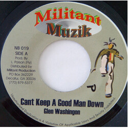 Glen Washington / Determine Can't Keep A Good Man Down / Let Peace Rain USED VINYL 7INCH 45 RPM