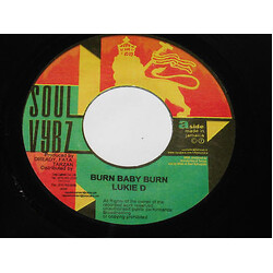 Lukie D Burn Baby Burn USED VINYL 7INCH 45 RPM