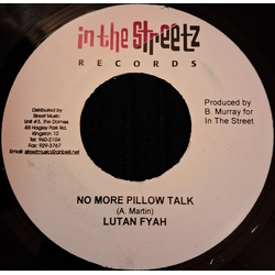 Lutan Fyah No More Pillow Talk USED VINYL 7INCH
