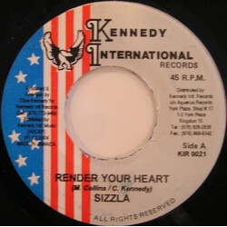 Sizzla Render Your Heart USED VINYL 7INCH 45 RPM