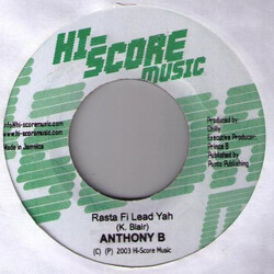 Anthony B / Leafnuts Rasta Fi Lead Yah / Up Yah USED VINYL 7INCH 45 RPM