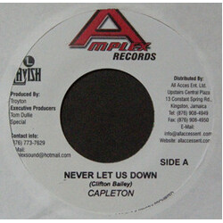 Capleton Never Let Us Down USED VINYL 7INCH 45 RPM