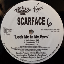 Scarface (3) Look Me In My Eyes / Get Out USED VINYL 12INCH 33 S RPM SINGLE PROMO STEREO