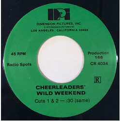 No Artist Cheerleaders' Wild Weekend USED VINYL 7INCH 45 RPM SINGLE SIDED