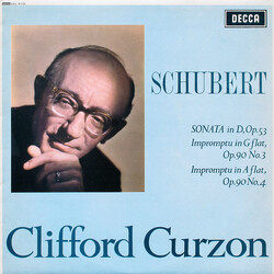 Franz Schubert / Clifford Curzon Sonata In D, Op.53 / Impromptu In G Flat, Op.90 No.3 / Impromptu In A Flat, Op.90 No.4 Vinyl LP USED
