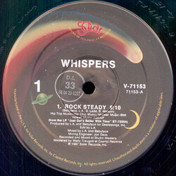The Whispers Rock Steady USED VINYL 12INCH 33 S RPM PROMO
