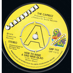 The Capreez How To Make A Sad Man Glad USED VINYL 7INCH 45 RPM PROMO REISSUE STEREO