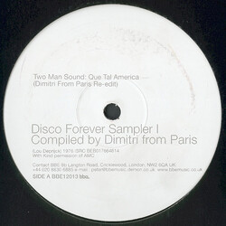 Two Man Sound / Touch Disco Forever (Sampler I) USED VINYL 12INCH 33 S RPM COMPILATION SAMPLER STEREO