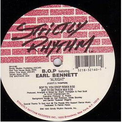 B.O.P. / Earl Bennett Alright USED VINYL 12INCH 33 S RPM
