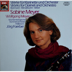 Sabine Meyer / Wolfgang Meyer (3) Works for Clarinet and Orchestra (Weber, Baermann, Mendelssohn) Vinyl LP USED