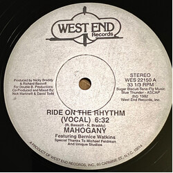 Mahogany / Bernice Watkins Ride On The Rhythm USED VINYL 12INCH 33 S RPM SINGLE