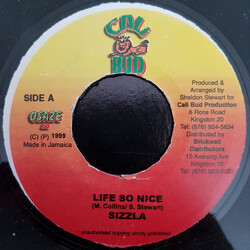 Sizzla Life So Nice USED VINYL 7INCH 45 RPM