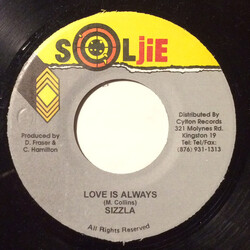 Sizzla Love Is Always USED VINYL 7INCH 45 RPM