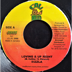 Sizzla Loving & Up Right USED VINYL 7INCH 45 RPM SINGLE
