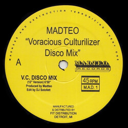 Madteo Voracious Culturilizer Disco Mix USED VINYL 12INCH 33 S RPM