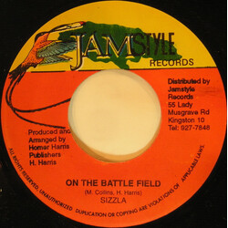 Sizzla On The Battle Field USED VINYL 7INCH 45 RPM