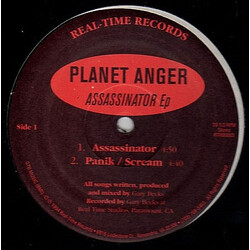 Planet Anger Assassinator EP USED VINYL 12INCH EP