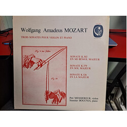 Wolfgang Amadeus Mozart / Petr Messiereur / Stanislav Bogunia Trois Sonates Pour Violon Et Piano Vinyl LP USED