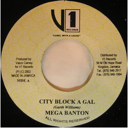Mega Banton City Block A Gal USED VINYL 7INCH 45 RPM