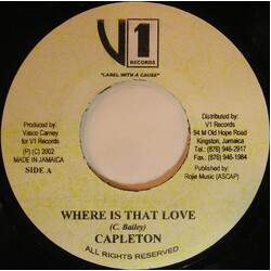 Capleton Where Is That Love USED VINYL 7INCH 45 RPM