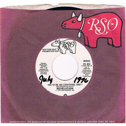 Revelation (2) You To Me Are Everything USED VINYL 7INCH 45 RPM PROMO