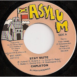 Capleton Stay Mute USED VINYL 7INCH 45 RPM
