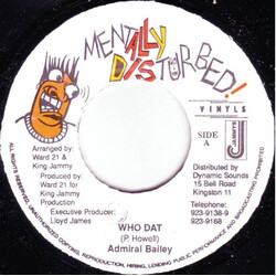 Admiral Bailey Who Dat USED VINYL 7INCH 45 RPM