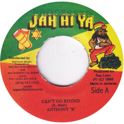 Anthony B Can't Go Round USED VINYL 7INCH 45 RPM SINGLE