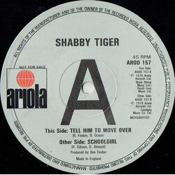 Shabby Tiger Tell Him To Move Over USED VINYL 12INCH 45 RPM SINGLE PROMO