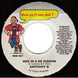 Anthony B Red In A De Gideon USED VINYL 7INCH 45 RPM
