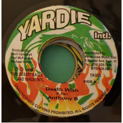 Anthony B Death Wish USED VINYL 7INCH 45 RPM SINGLE STEREO