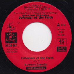 Everton Blender Defender Of The Faith / Defender Of The Faith (Remix) USED VINYL 7INCH 45 RPM STEREO