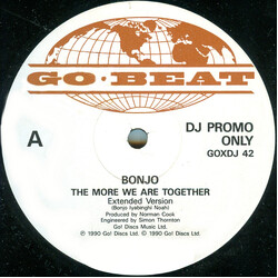 Bonjo Iyabinghi Noah The More We Are Together USED VINYL 12INCH 45 RPM PROMO