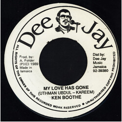 Ken Boothe My Love Has Gone USED VINYL 7INCH 45 RPM