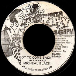 Michael Black (4) Got To Come Back USED VINYL 7INCH 45 RPM