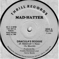 Mad-Hatter Dracula's Boogie USED VINYL 12INCH 33 S RPM
