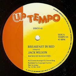 Jack Wilson (2) Breakfast In Bed / Never Gonna Give You Up USED VINYL 12INCH 45 RPM