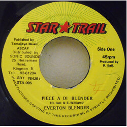 Everton Blender Piece A Di  Blender USED VINYL 7INCH 45 RPM