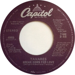 Tavares Break Down For Love / Loneliness USED VINYL 7INCH 45 RPM SINGLE
