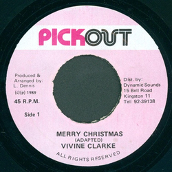 Vivienne Clarke Merry Christmas USED VINYL 7INCH 45 RPM