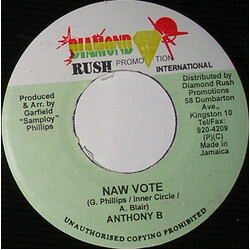 Anthony B / Anthony John Naw Vote / Hard Times USED VINYL 7INCH 45 RPM
