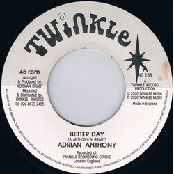 Adrian Anthony Better Day USED VINYL 7INCH SINGLE 45 RPM