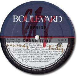 Joyride (4) Crank It Up USED VINYL 12INCH 33 S RPM SINGLE