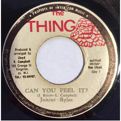 Junior Byles / The Reggae Crusaders Can You Feel It / I A Feel It USED VINYL 7INCH