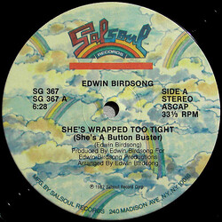 Edwin Birdsong She's Wrapped Too Tight (She's A Button Buster) USED VINYL 12INCH 33 S RPM SINGLE STEREO