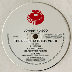 Johnny Fiasco The Deep State E.P. Vol II USED VINYL 12INCH 33 S RPM EP