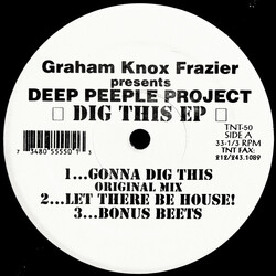 Graham Knox Frazier / Deep Peeple Project Dig This EP USED VINYL 12INCH 33 S RPM EP
