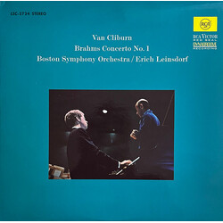 Johannes Brahms / Van Cliburn / Boston Symphony Orchestra / Erich Leinsdorf Concerto No. 1 Vinyl LP USED